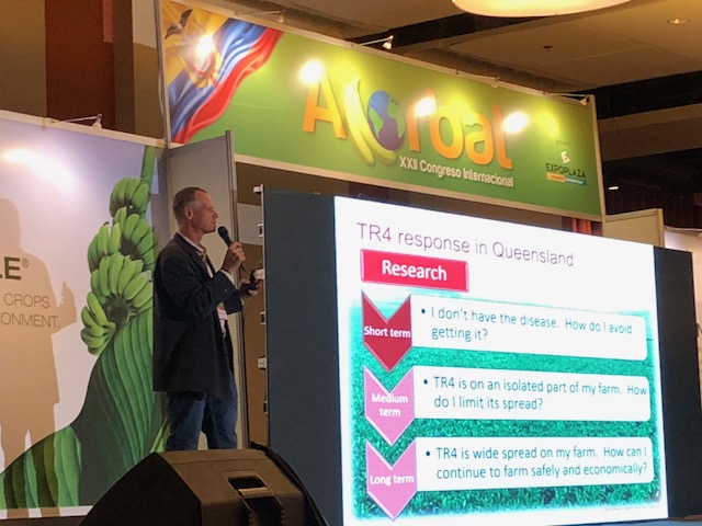 Dr Tony Pattison delivers a presentation on the Australian experience in the management of TR4 at ACORBAT 2018