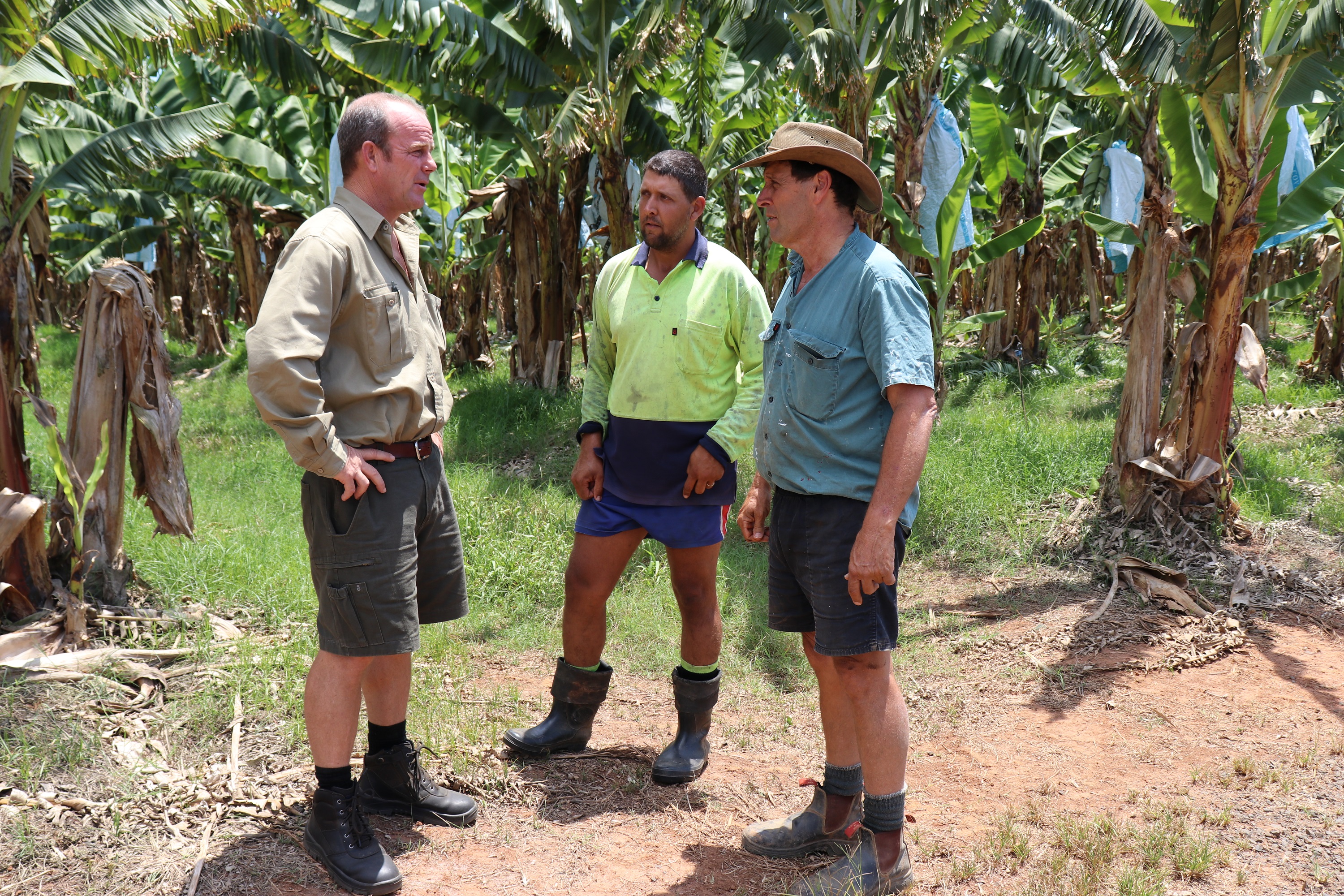 Carl Rickson in the field