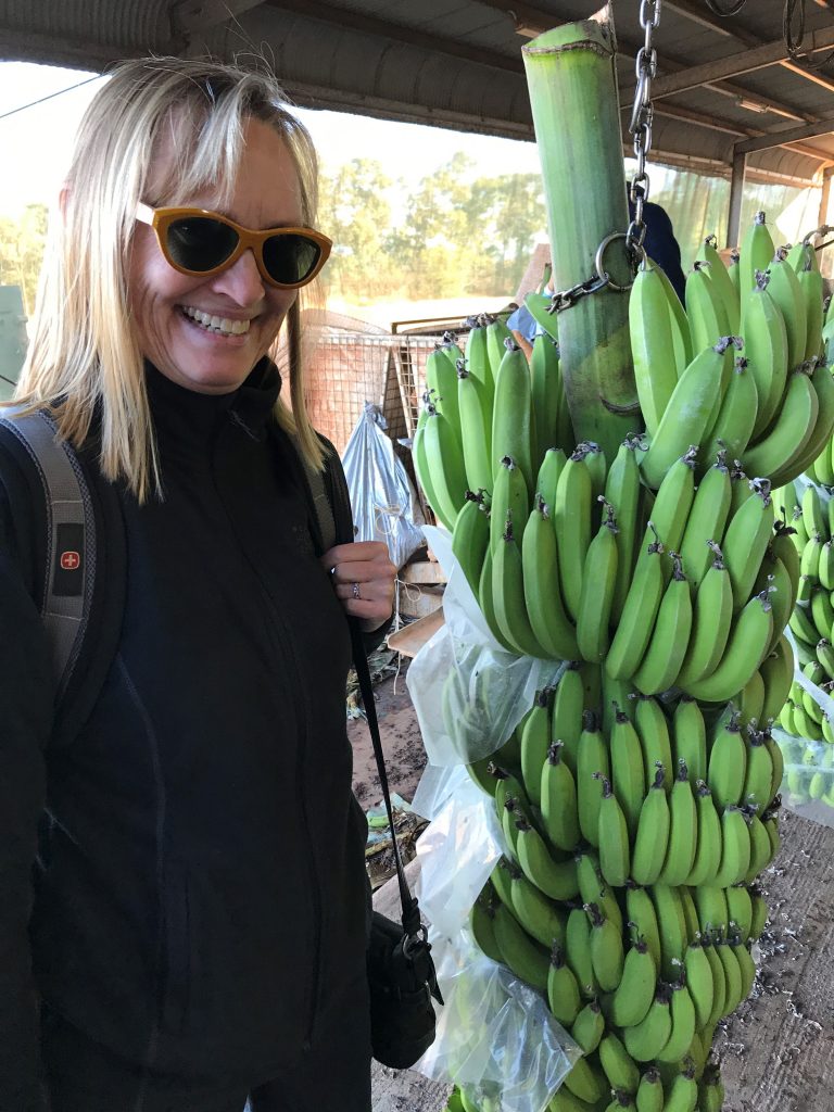 Dr Denise Manker, Director of Biologics with
Bayer Crop Science, has been visiting growers in
Australia.