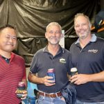 Australian Banana Growers’ Council Chair StephenLowe (pictured middle) with Clarke Cui