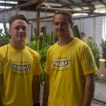 Students Lachie Everest and Koby Spry were on
hand to help out on the day.