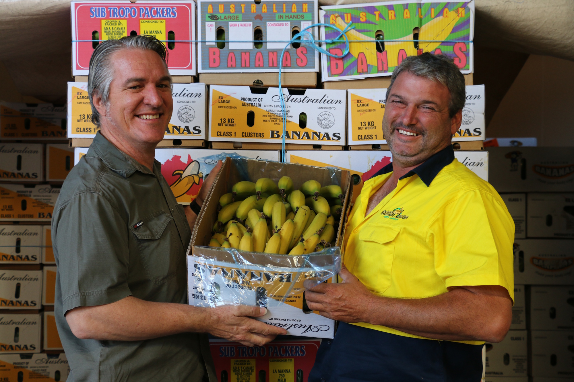 Matt Weinert, with Golden Dawn’s Paul Gibbins, who he has worked closely with over the past few years,
including with packed product and reject analysis.