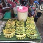 Sale of bananas at the traditional local markets.