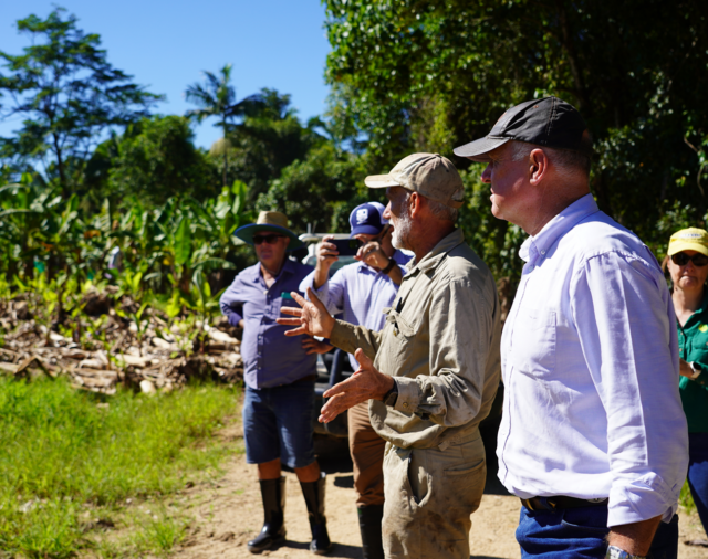 Government Leaders Witness First-Hand Impact of Floods on Banana Farms