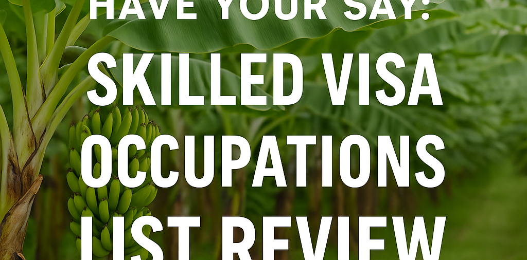 Have Your Say: Skilled Visa Occupations List Review