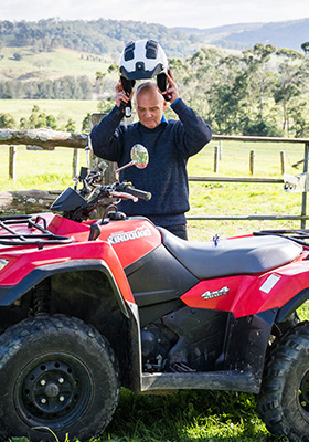 Quad Bike Safety vital during Work Safe Month.  