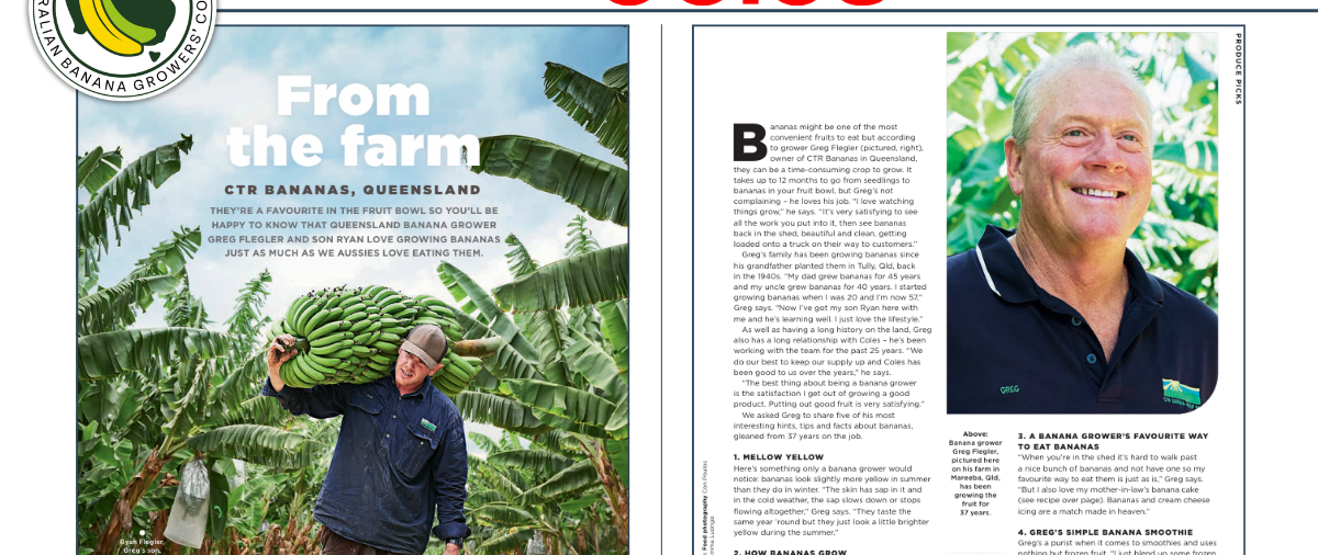 Celebrating Our Growers: CTR Bananas Featured in Coles Magazine 