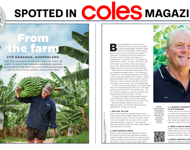Celebrating Our Growers: CTR Bananas Featured in Coles Magazine 